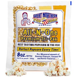 Popcorn packets for popcorn machine